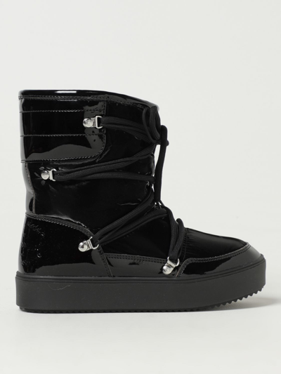 Shop Chiara Ferragni Flat Ankle Boots  Woman Color Black