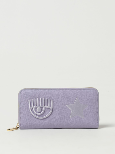Shop Chiara Ferragni Wallet  Woman Color Lilac