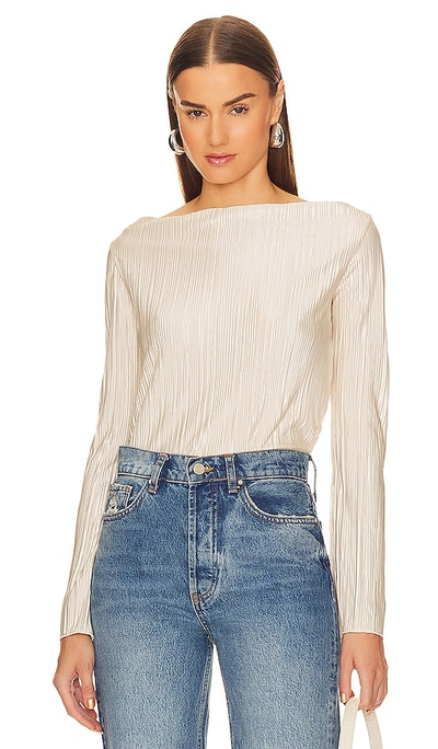 Shop Song Of Style Nelson Long Sleeve Top In Neutral