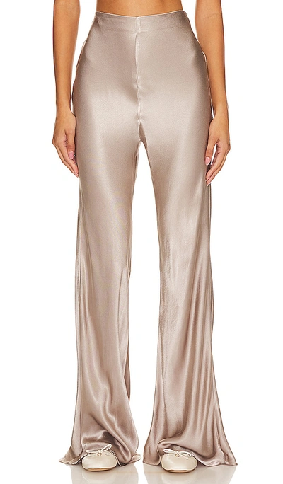 Shop Sophie Rue Satin Bell Pant In Grey