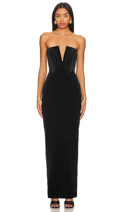 Shop Bronx And Banco Florentina Gown In Black