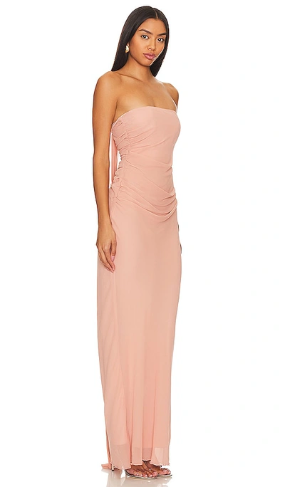 Shop Nbd Nara Gown In Blush