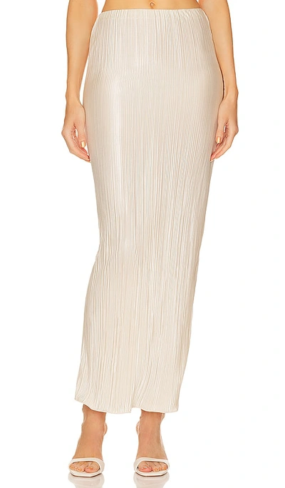 Shop Song Of Style Manel Midi Skirt In Neutral