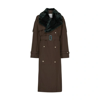 Shop Burberry Kennington Trench Coat In Otter
