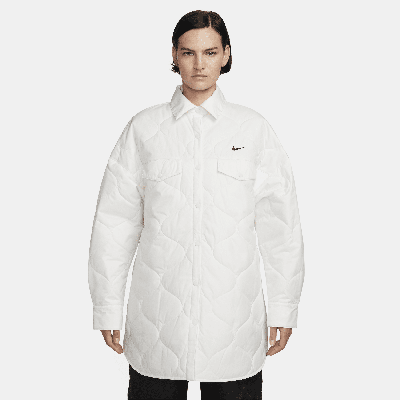 Shop Nike Women's  Sportswear Essential Quilted Trench In White