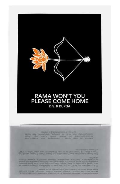 D.s. & Durga Rama Won't You Please Come Home Candle 200g