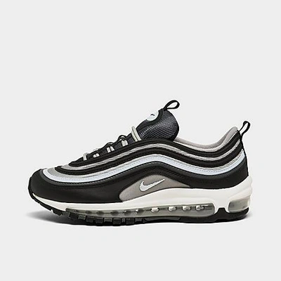 Shop Nike Big Kids' Air Max 97 Casual Shoes In Black/iron Grey/summit White/blue Tint