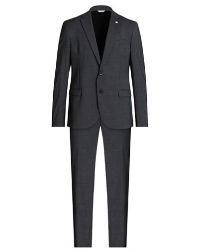 Shop Manuel Ritz Man Suit Black Size 42 Polyester, Wool, Elastane