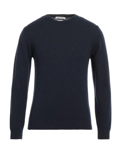 Shop Daniele Fiesoli Man Sweater Midnight Blue Size Xl Cashmere