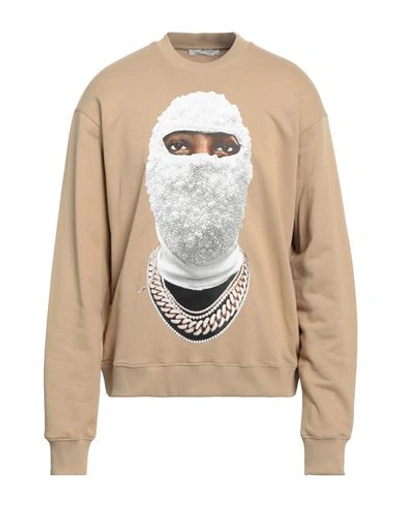 Shop Ih Nom Uh Nit Man Sweatshirt Sand Size Xl Cotton In Beige