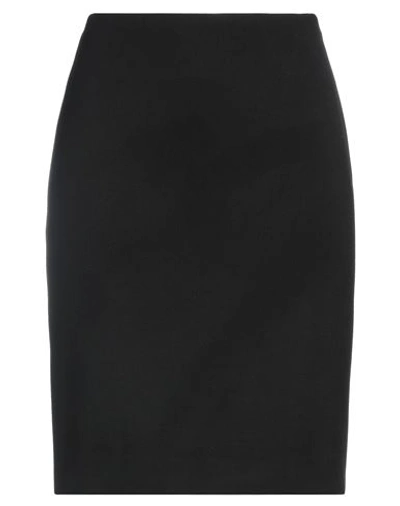 Shop Giorgio Armani Woman Mini Skirt Black Size 8 Virgin Wool, Elastane