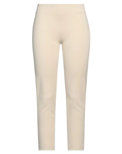 1-ONE 1-ONE WOMAN PANTS BEIGE SIZE 2 VISCOSE, POLYAMIDE, ELASTANE 