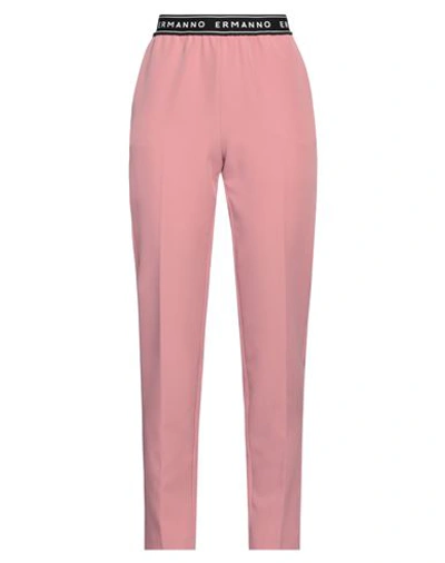 Shop Ermanno Firenze Woman Pants Pastel Pink Size 4 Polyester, Elastane, Polyamide