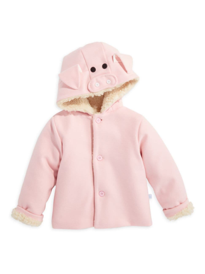 Shop Bella Bliss Baby Girl's & Little Girl's Piggie Coat In Pink Mouflan