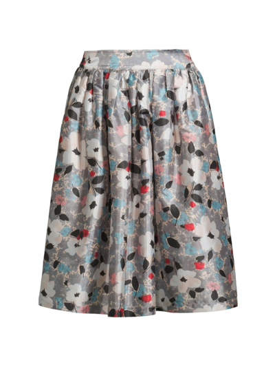 Shop Frances Valentine Women's Barbara Poppy Satin Midi-skirt In Neutral