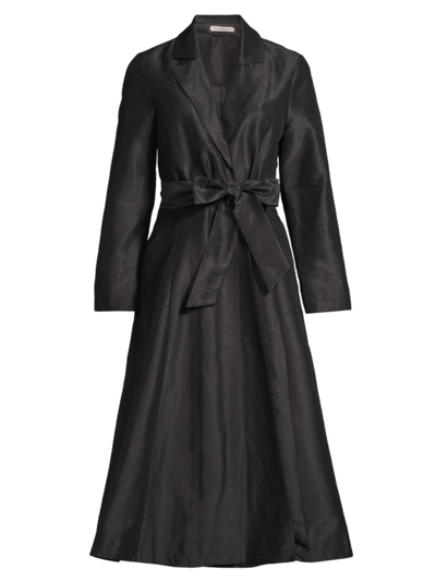 Shop Frances Valentine Women's Lucille Wrap Dress In Black