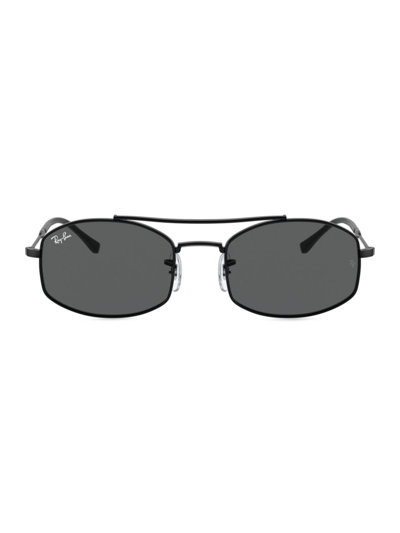 Shop Ray Ban Men's Rb3719 54mm Oval Sunglasses In Black Dark Grey