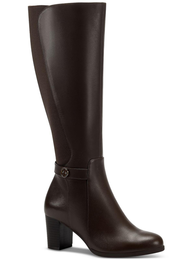 Shop Giani Bernini Miale Womens Leather Tall Mid-calf Boots In Black