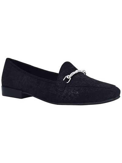 Shop Impo Baylis Womens Microsuede Shimmer Loafers In Black