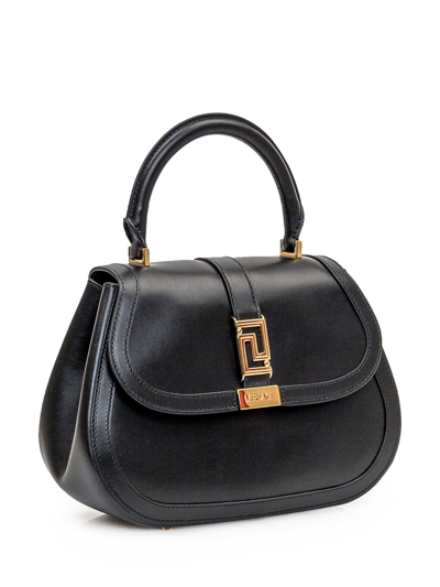 Shop Versace Greca Goddess Bag In Black- Gold