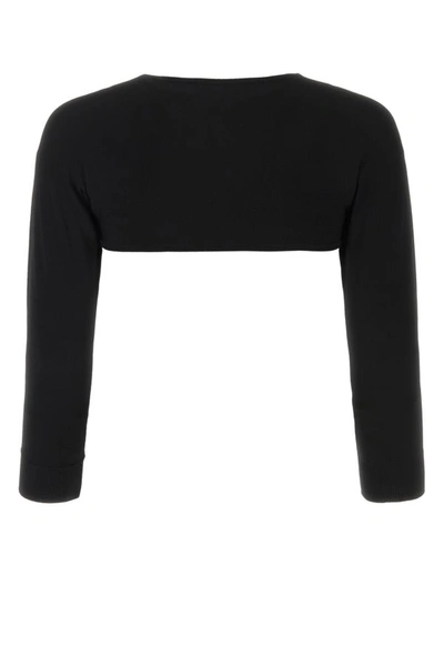 Dolce & Gabbana Black Viscose Blend Cardigan In Black