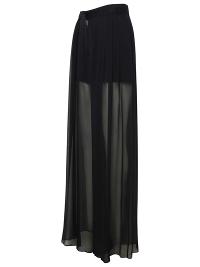 Shop Dolce & Gabbana Black Silk Pants Woman
