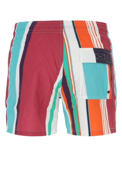 Shop Etro Man Printed Nylon Swimming Shorts In Multicolor