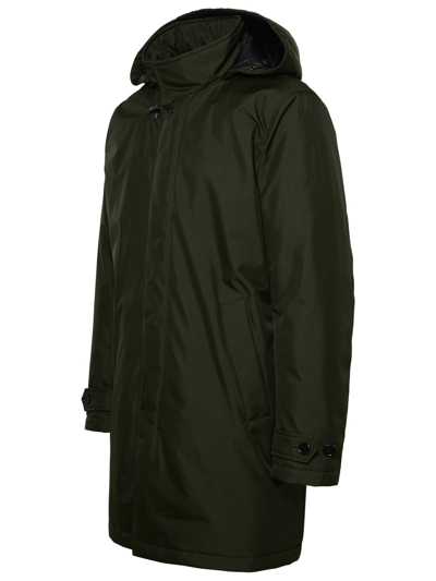 Shop Fay Man  Green Polyester Raincoat