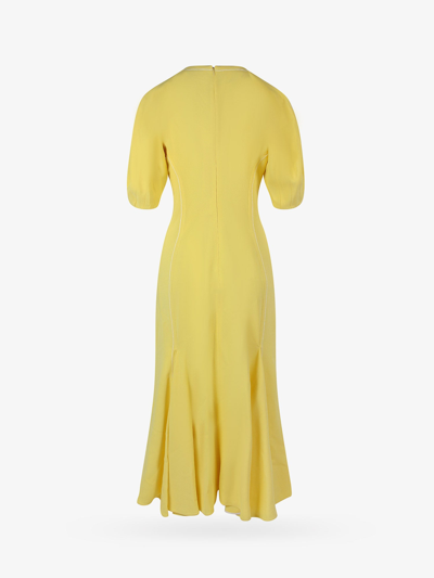 Shop Marni Woman Dress Woman Yellow Long Dresses