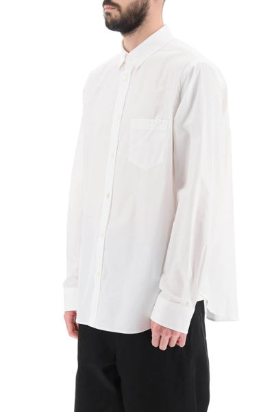 Shop Sacai Thomas Mason Cotton Poplin Shirt In White