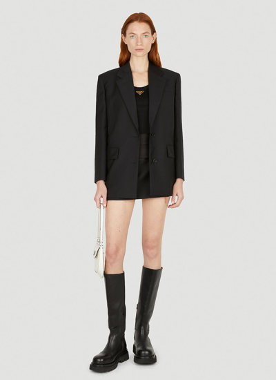 Shop Prada Women Suit Mini Skirt In Black