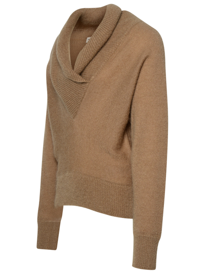 Shop Saint Laurent Man  Beige Mohair Blend Sweater In Brown