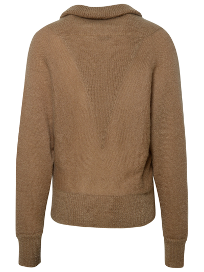 Shop Saint Laurent Man  Beige Mohair Blend Sweater In Brown