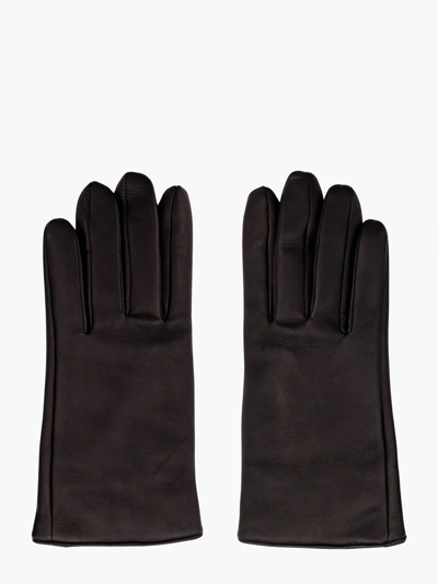Shop Saint Laurent Woman Gloves Woman Black Gloves