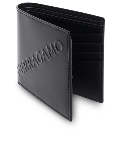 Shop Ferragamo Salvatore  Man Salvatore  Black Leather Wallet