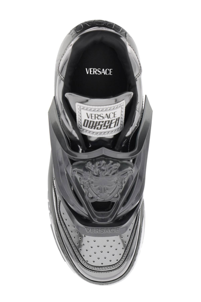 Shop Versace Odissea Sneakers Men In Multicolor