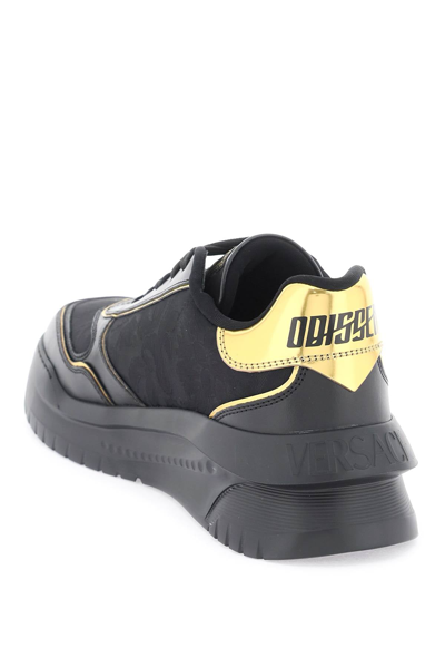 Shop Versace Sneakers Odissea Men In Black