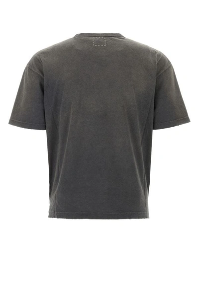 Shop Visvim Man Graphite Cotton Jumbo T-shirt In Gray