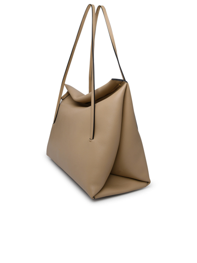 Shop Wandler Woman 'jo' Beige Leather Bag In Cream