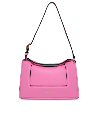 Shop Wandler Woman  Penelope Micro Bag In Pink Leather