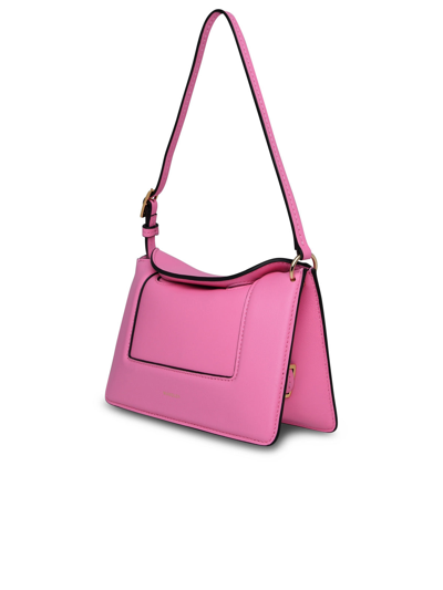 Shop Wandler Woman  Penelope Micro Bag In Pink Leather