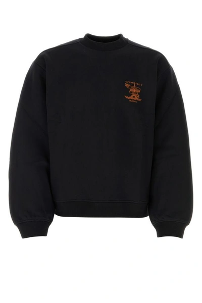 Shop Y/project Y Project Man Black Cotton Sweatshirt
