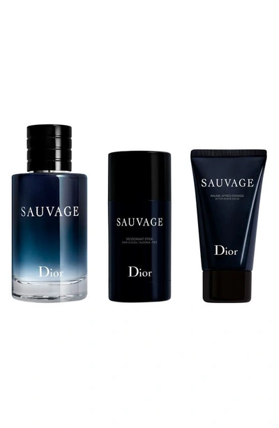 Shop Dior Sauvage Eau De Toilette 3-piece Gift Set