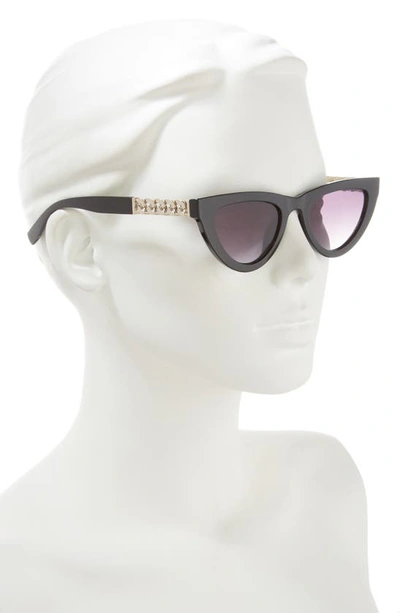 Shop Bp. Cat Eye Sunglasses In Black- Gold