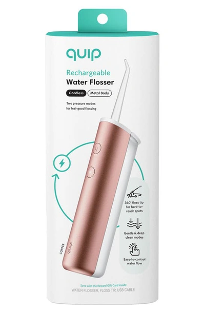 Quip Rechargeable Water Flosser In Copper