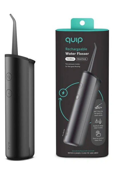 Shop Quip Rechargeable Water Flosser In Black