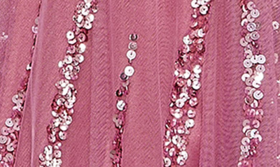 Shop Mac Duggal Sequin A-line Gown In Plum