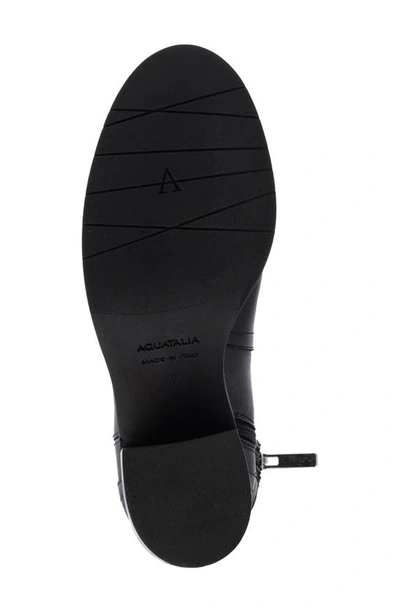 Aquatalia Women's Janella 70mm Leather Ankle Boots In Black