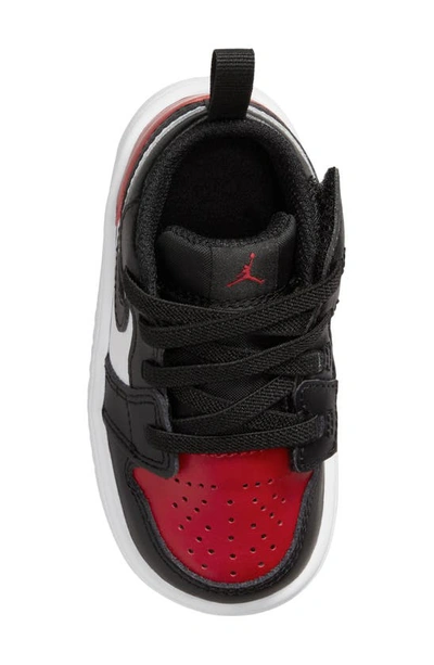 Nike Kids' Air Jordan 1 Low Alt Sneaker In White/ Black/ Red/ White