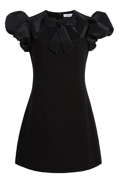 Likely Pirro Puff Sleeve Minidress In Black